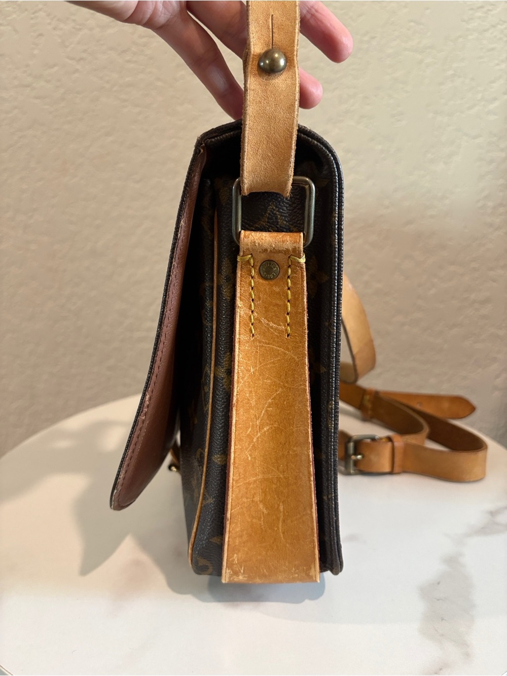 Louis Vuitton Cartouchiere GM Brown Monogram Crossbody Bag - Picture 4 of 15